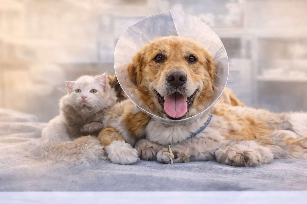 Cachorro e gato